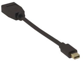 MicroConnect 4K Mini Displayport - DP M-F  15cm DP 1.2, Black Display