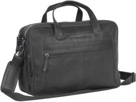 The Chesterfield Brand Ryan Laptop Case for 17-inch Laptop, Black (C40.101500)