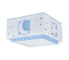 Dalber 63236T - Vaikiškas lubinis šviestuvas MOONLIGHT 2xE27/60W/230V mėlynas