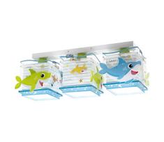 Dalber 63473 - Vaikiškas lubinis šviestuvas BABY SHARK 3xE27/60W/230V
