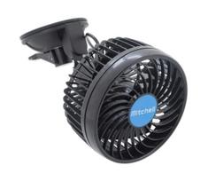 Automobilinis ventiliatorius su siurbtuku 4W/12V juodas