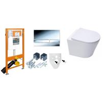 Potinkinis WERIT JOMO Exclusive 2 rėmas su chromo mygtuku ir WC SAT Infinitio Compact Rimless komplektas
