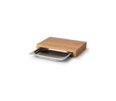 Continenta C4110 - Virtuvinė pjaustymo lenta su dubeniu 39x27 cm ąžuolas