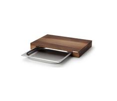 Continenta C4211 - Virtuvinė pjaustymo lenta su dubeniu 48x32,5 cm riešutmedžio