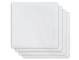 Jollein bambuko vystyklai 70x70 White 4vnt.