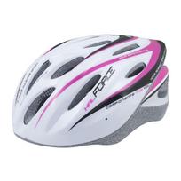 Šalmas FORCE Hal 58-62cm L-XL (balta/rožinė/juoda)