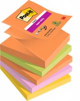 Lipnūs lapeliai užrašams 3M Post-it® Super Sticky, 76 x 76 mm, 5 vnt.  po 90 lapelių