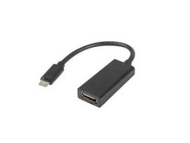 LANBERG AD-UC-HD-01 adapter USB TYPE-C M -HDMI F 15cm Black