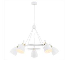 Argon 2117 - Sietynas ant stulpo CHARLOTTE 5xE27/15W/230V baltas/aukso