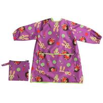 Tidy TOT Coverall neperšlampanti prijuostė - seilinukas su rankovėmis (violetinis su ežiuku) nuo 6 mėn iki 3 metų