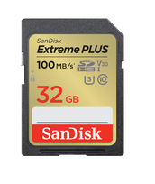 SanDisk atm. korta SD 32GB SDXC Extreme Plus 100MB/s V30