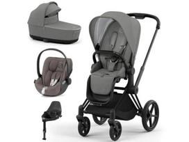 Universalus vežimėlis Cybex Priam V4 Soho Grey 4in1 matt black