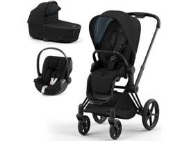 Universalus vežimėlis Cybex Priam V4 Deep Black 3in1 Matt Black