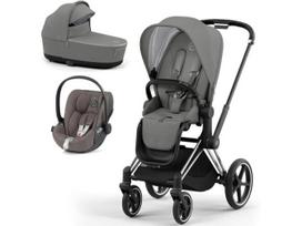 Universalus vežimėlis Cybex Priam V4 Soho Grey 3in1 chrome black
