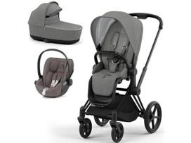 Universalus vežimėlis Cybex Priam V4 Soho Grey 3in1 matt black