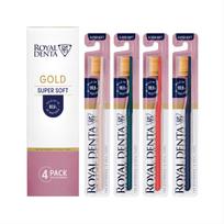 ROYAL DENTA GOLD SUPER SOFT 4-packas, dantų šepetėliai, 4 vnt.