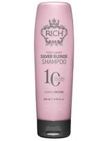 Rich šampūnas šviesiems plaukams neutralizuoja geltonus ir žalvarinius tonus Rich Silver Blonde 250ml