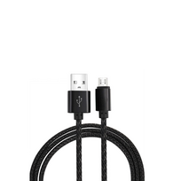 Laidas USB-A į USB-C, 1 m, TLC 01 Rope : Spalva - Juoda (BK)