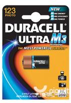 baterijos ličio, cr123a, duracell, lizdinė plokštelė, 1 pakuotė, 42451