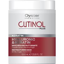 Plaukų kaukė su keratinu Oyster Cutinol Plus Keratin Restructuring Mask, skirta pažeistiems ir trapiems plaukams OYMA05100103, 1000 ml