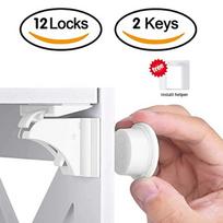 Magnetinis spintelių užraktas 12 vnt.+2 raktai
