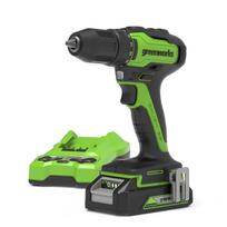 Greenworks GD24DD35K2 SUKTUVAS/GRĘŽTUVAS (24V su 2Ah akumuliatoriumi ir krovikliu)