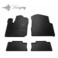 Guminiai kilimėliai JEEP Grand Cherokee (WL) 2010-2022 (Užspaudžiami tvirtinimai, Standartiniais kraštais, Juodi)