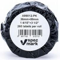 Suderinamos DYMO LabelWriter A 99012 etiketės 36 mm x 89 mm rožinės
