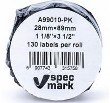 Suderinamos DYMO LabelWriter A 99010 PK etiketės 28 mm x 89mm rožinės
