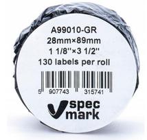 Suderinamos DYMO LabelWriter A 99010 GR etiketės 28 mm x 89mm žalios