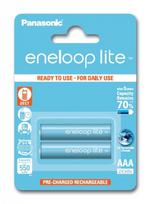 Įkraunamos baterijos Panasonic ENELOOP Lite BK-4LCCE/2BE, 550 mAh (2xAAA)