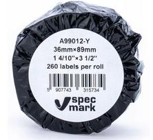 Suderinamos DYMO LabelWriter A 99012 Y etiketės 36 mm x 89 mm geltonos