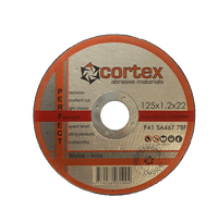CORTEX Perfect DAA Met / Inox SA 46TBF F41 80m/s : Disko matmenys - 125x1.2x22.2 mm