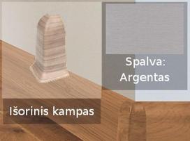 Grindjuostė termoplasto Vox, (63) argentas | Kampas SMART FLEX / IZZI, išorinis