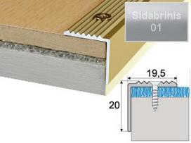 Profilis Effector A30 laiptams | sidabrinis 180 cm 20x19.5 mm