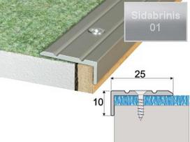 Profilis Effector A31 laiptams | sidabrinis 90 cm 25x10 mm