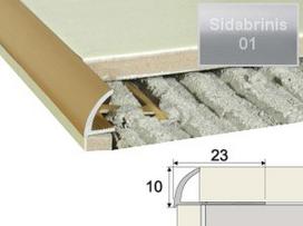 Profilis Effector A53 užbaigimo | A53 sidabrinis 250 cm 23x10 mm