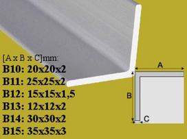 Profilis Effector, kampinis | B12 aliuminis 15x15 mm 200 cm