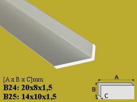 Profilis Effector, kampinis | B25 aliuminis 14x10 mm 200 cm
