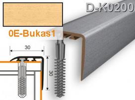 Profilis laiptams PVC Myck, 30 x 30 mm | bukas1, 1 m