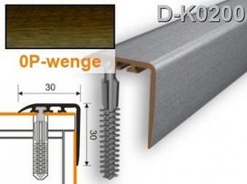 Profilis laiptams PVC Myck, 30 x 30 mm | wenge, 1 m