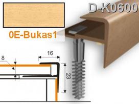 Profilis laiptams PVC Myck, F tipo, 30 x 14 mm | bukas1, 1 m