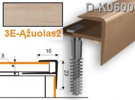 Profilis laiptams PVC Myck, F tipo, 30 x 14 mm | ąžuolas2, 1 m
