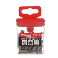 Antgaliai atsuktuvui TORX CR-V S2 Draumet PREMIUM | T10, 25mm, 25vnt.