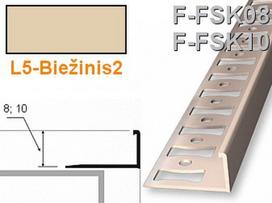 Profilis užbaigimo PVC Aspro | 10 mm x 2.5 m, biežinis2