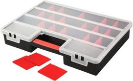 Dėžutė smulkiems daiktams Patrol Organizer XL iš PVC | juoda (46 x 33 x 8 cm)
