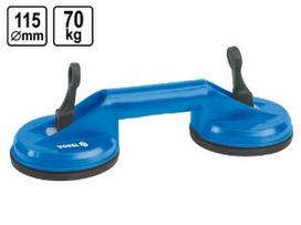 Rankena stiklui nešti 2 laikikliai plasmasiniai Vorel | d-115mm, 70kg, (Tik neprofesionaliam naudojimui)