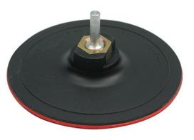 Padas gręžtuvui/kampiniam šlifuokliui guminis, limpantis Vorel | d-125mm (euro)