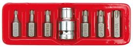 Antgalių rinkinys 7 vnt, TORX CrV Vorel | T25, T30, T40, T45, T50, T55