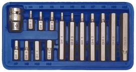 Antgalių rinkinys 15vnt, HEX CrV Vorel | H4, H5, H6, H7, H8, H10, H12